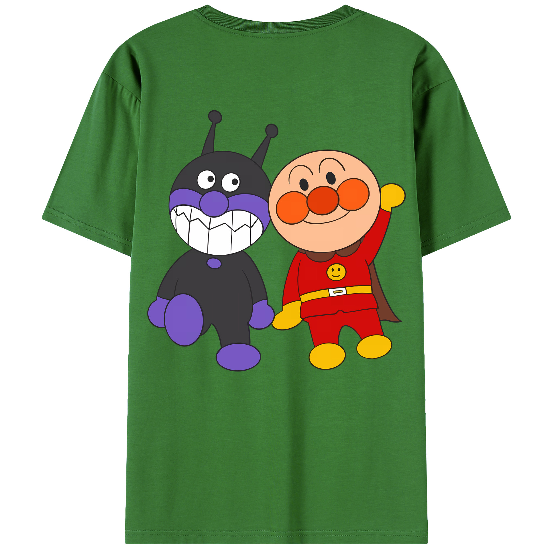 （画像用） アンパンマン Anpanman レディース半袖Tシャツ(バックプリント)